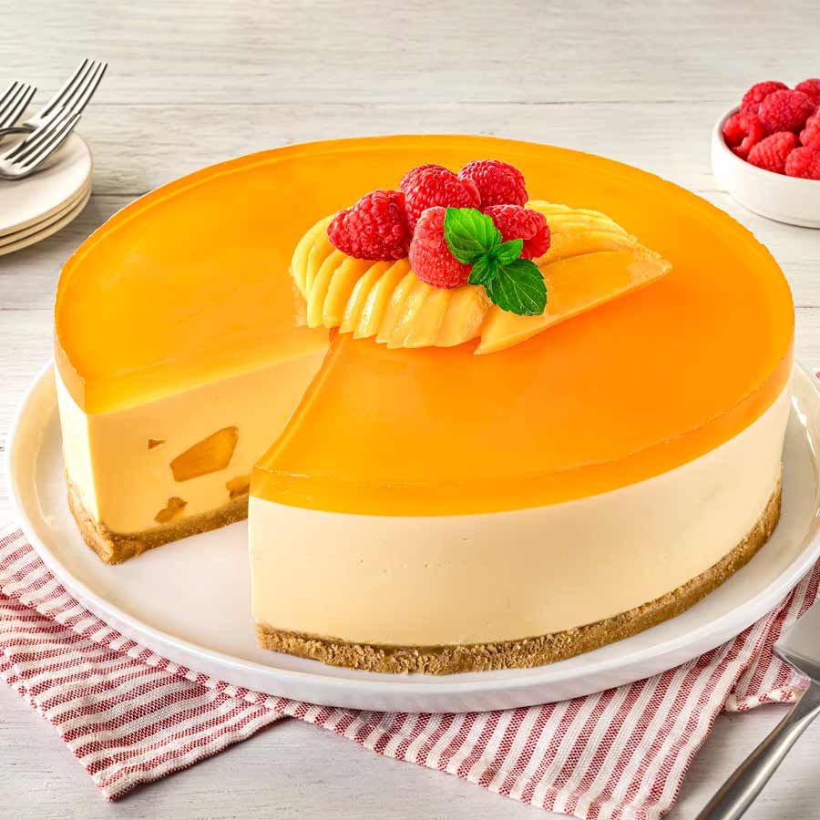 How to make no bake Mango cheese cake at home