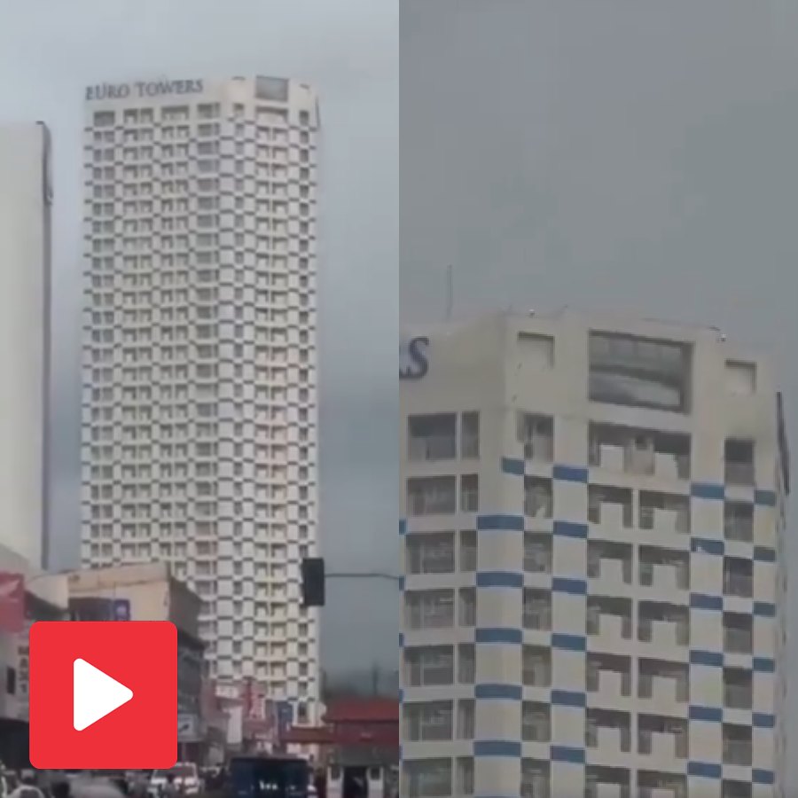 Video shows 36-Storey tower shaking and pool water cascading down in Philippines
