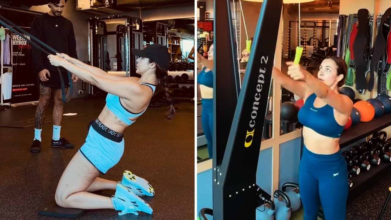 Malaika Arora Inspires Fans with Her Intense Resistance Band Workout