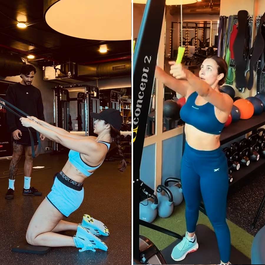 Malaika Arora Inspires Fans with Her Intense Resistance Band Workout