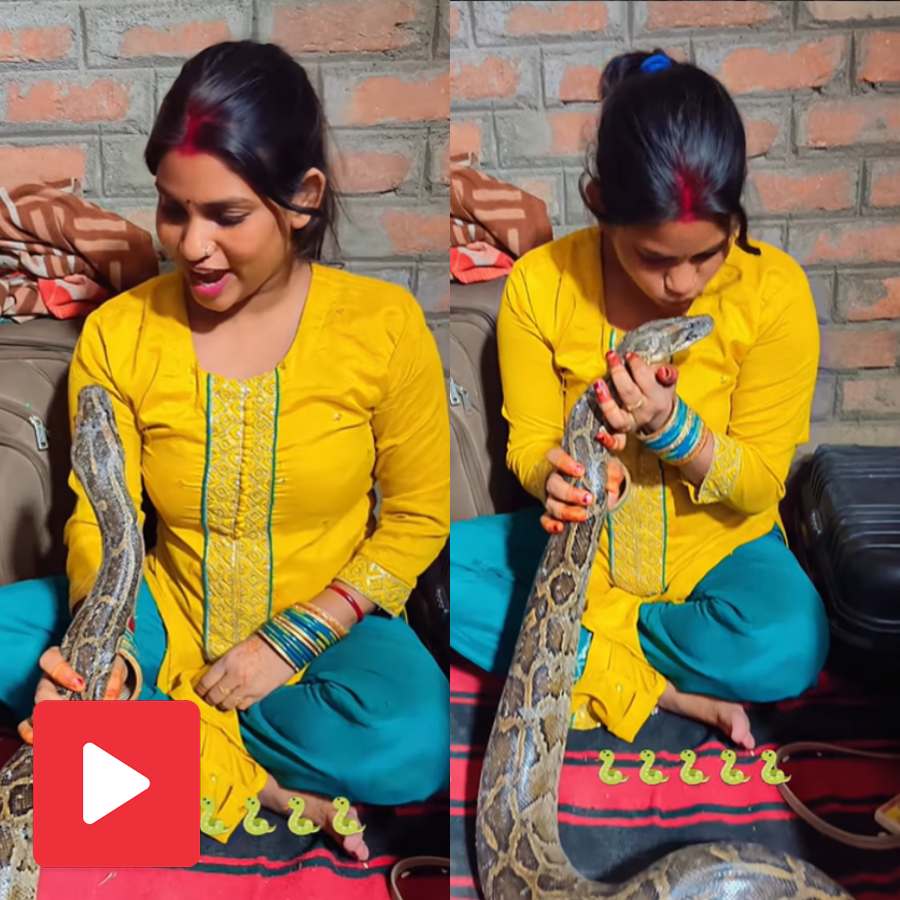 A woman\\\\\\\'s viral reel with a python in her lap is leaving the internet both stunned and seriously concerned