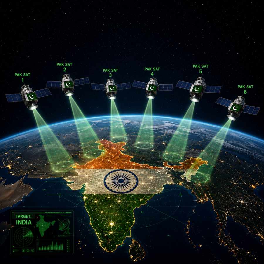 Pakistan launches 6 satellites for monitoring Indian territory, how many military satellites Delhi have to counter it