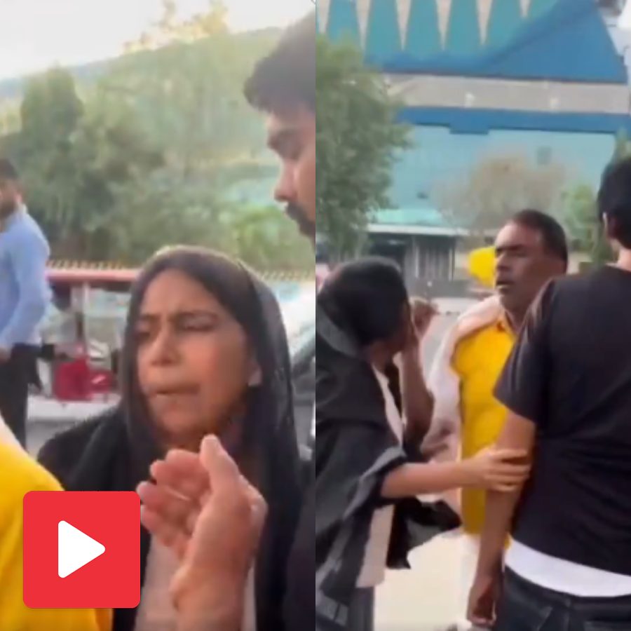 Video shows daughter eloped with boyfriend in front of her father