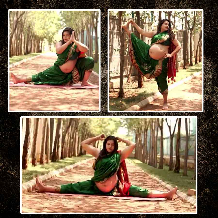 9-month Pregnant woman shares video of performing headstand, is it safe 