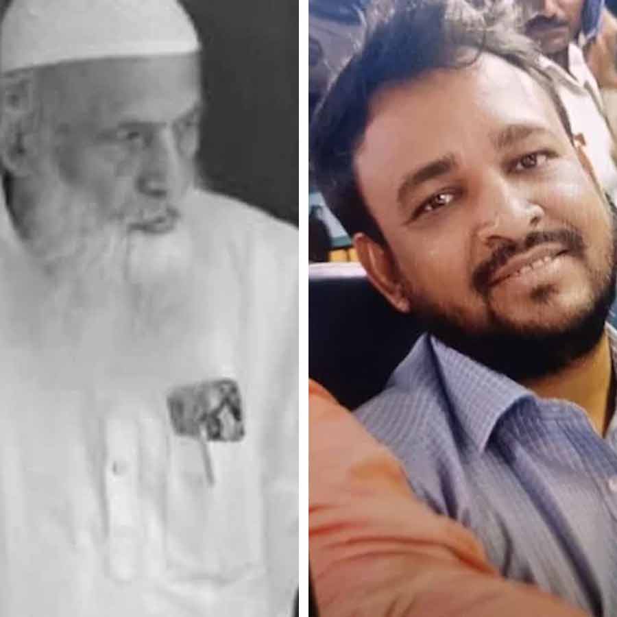 (বাঁ দিকে) মহারাষ্ট্রে নিহত বৃদ্ধ জাফর কামারুদ্দিন সইদ পটেল। বাবাকে খুন করেছেন পুত্র আব্দুল রহমান আব্দুল জাফর (ডান দিকে)।