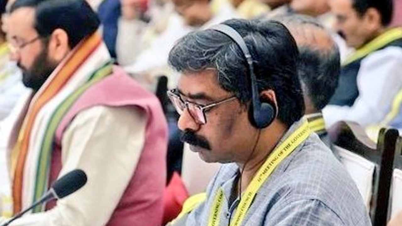 Chief Minister Hemant Soren in 11th Governing Council Meeting of NITI Aayog