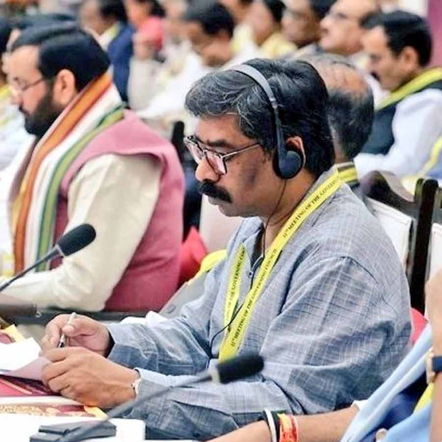 Chief Minister Hemant Soren in 11th Governing Council Meeting of NITI Aayog