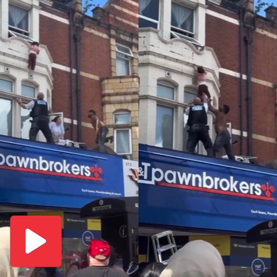 Indian Man Saves child falling from Window Ledge in London, internet praises