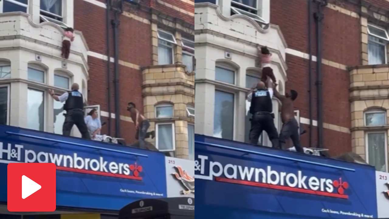 Indian Man Saves child falling from Window Ledge in London, internet praises