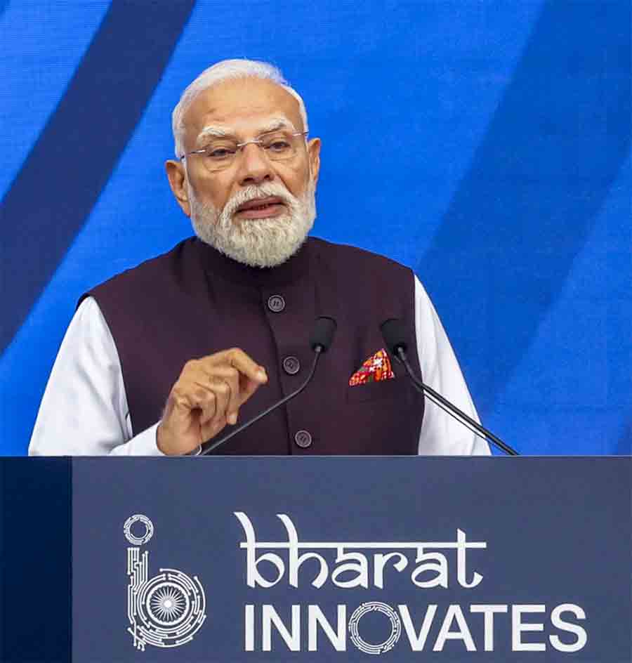 ‘ভারত ইনোভেটস’ অনুষ্ঠানে নরেন্দ্র মোদী।