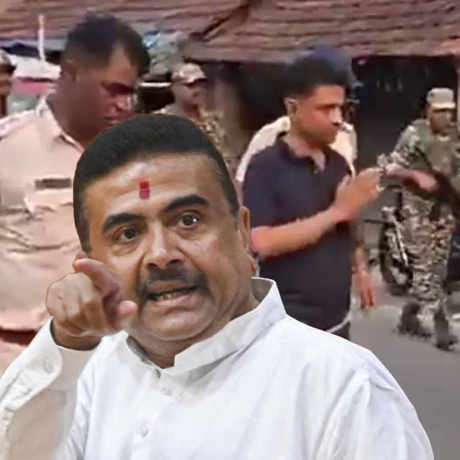 ফলতাকাণ্ডে মুখ্যমন্ত্রী শুভেন্দুর হুঁশিয়ারি। গ্রাফিক: আনন্দবাজার ডট কম।