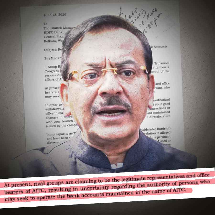 Why has Aroop Biswas written a letter to restrict transactions in the TMC\\\\\\\'s bank accoun