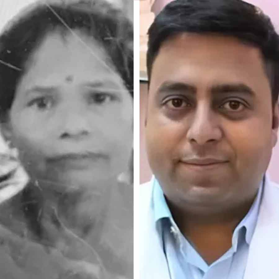 (বাঁ দিকে) পরিচারিকা মীনা হালদার। (ডান দিকে) অভিযুক্ত চিকিৎসক। ছবি: সংগৃহীত।
