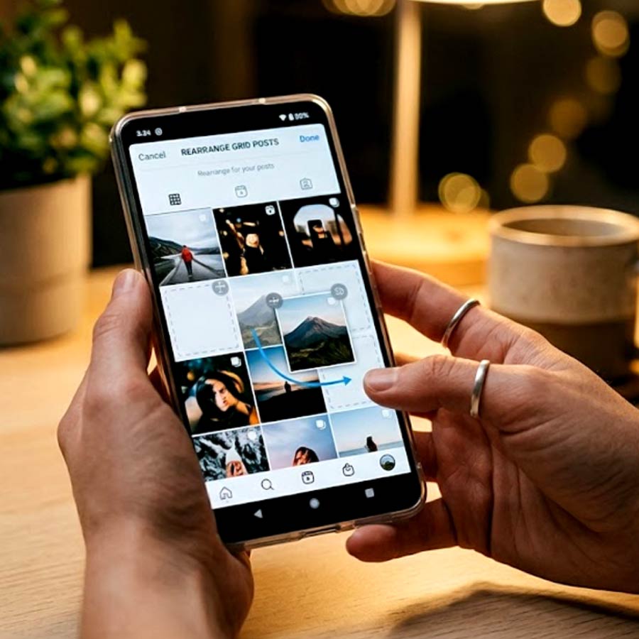 Instagram now lets users reorganise their profile grid with a few taps dgtl