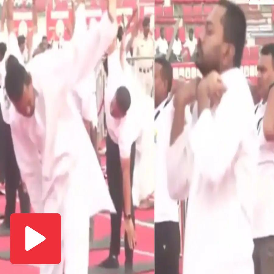 A video of Bihar minister Nishant Kumar's yoga performance has grabbed attention on social media dgtl