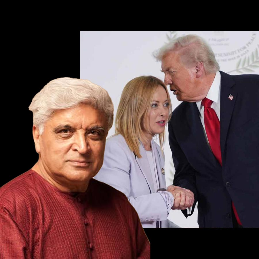 আমেরিকান প্রেসিডেন্ট ডোনাল্ড ট্রাম্প কয়েক দিন দাবি করেন, তাঁর সঙ্গে ছবি তোলার জন্য নাকি মরিয়া হয়ে উঠেছিলেন ইটালির প্রধানমন্ত্রী জর্জিয়া মেলোনি। তিনি নাকি ছবি তোলার জন্য ‘ভিক্ষা’ চেয়েছিলেন। নিজের হারিয়ে যাওয়া খ্যাতি ফেরানোর জন্য নাকি ট্রাম্পের সঙ্গে ছবি তুলেছেন তিনি। আমেরিকার প্রেসি়ডেন্টের মন্তব্যের তীব্র সমালোচনা করেছেন জাভেদ আখতার। বর্ষীয়ান গীতিকার স্পষ্ট করেছেন, ইটালির শিল্প, সংস্কৃতি, চলচ্চিত্র বরাবর আমেরিকাকে সমৃদ্ধ করে এসেছে। ইতিহাস ঘাঁটলেও দেখা যাবে, ইটালির অভিনেতা, পরিচালক বা সঙ্গীতশিল্পীদের বড় অবদান আছে আমেরিকার সাংস্কৃতিক অগ্রগতিতে।  
