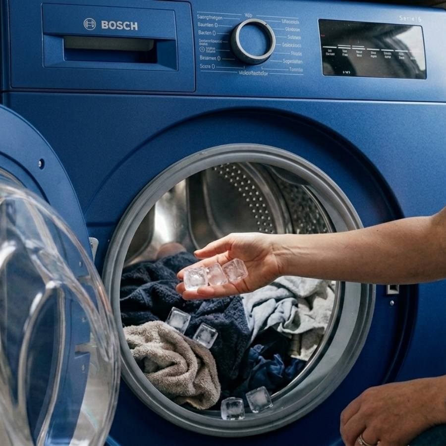 What happens if you put ice cubes in washing machine dgtl