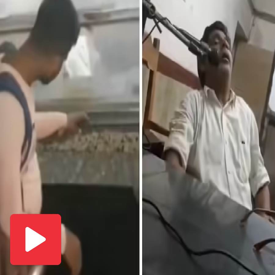 A video shows a railway staff was sleeping inside enquiry counter sparks debate dgtl