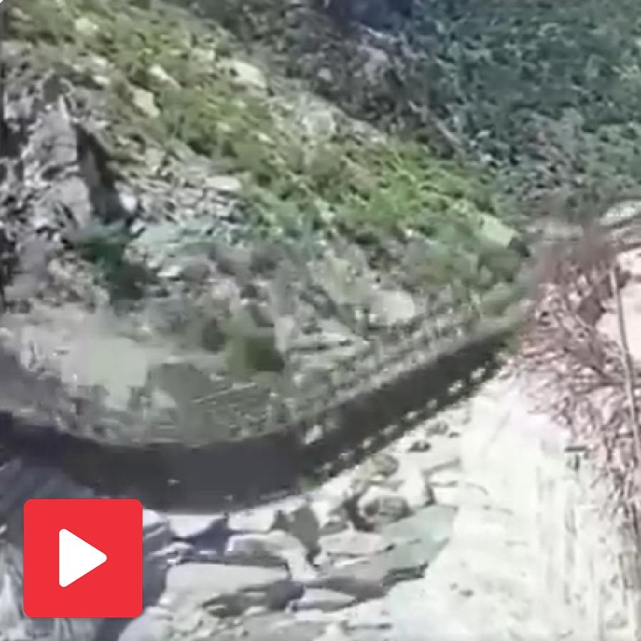 Video shows Kinnaur bridge collapse while truck passing over it in Himachal Pradesh