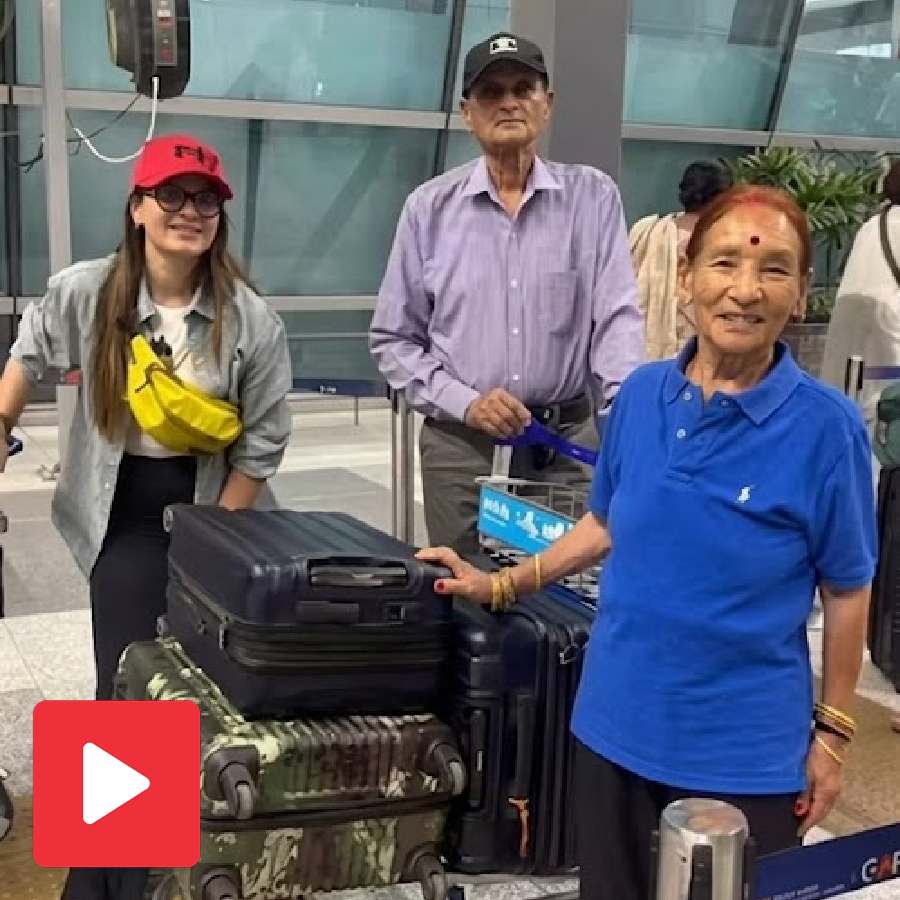 Video shows delhi woman taking her grandparents on overseas international trip to London goes viral dgtl
