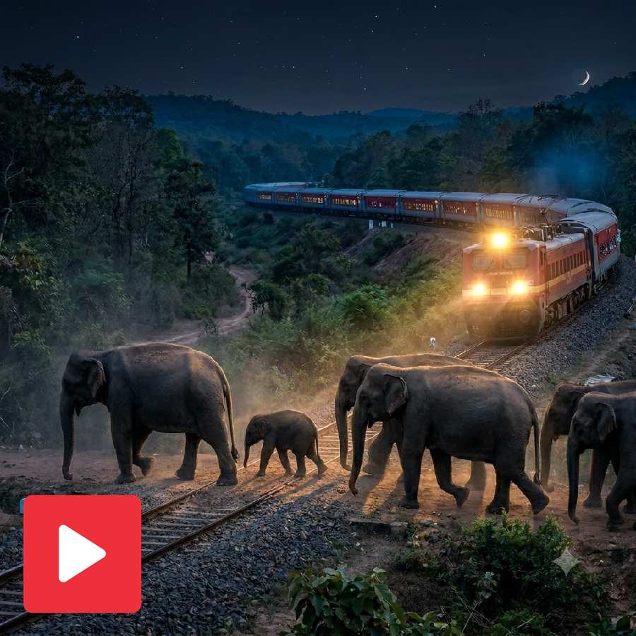 Rajdhani Express’s loco pilots alertness saves herd of wild elephants, in Jorhat, Assam dgtl