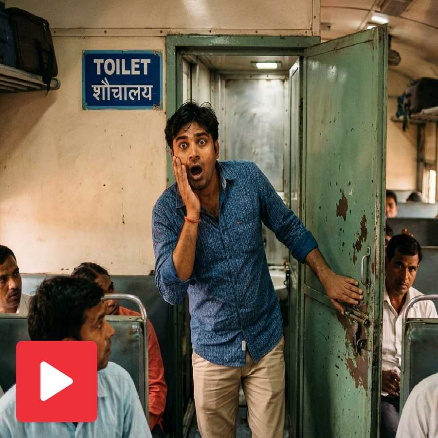 Video shows young man finds ticketless passengers inside train toilet, railways reacts after complaint