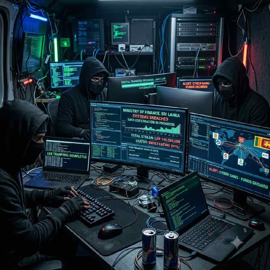 Sri Lankan finance ministry computers hacked and siphoned off 25 lakh dollars, is there any conspiracy