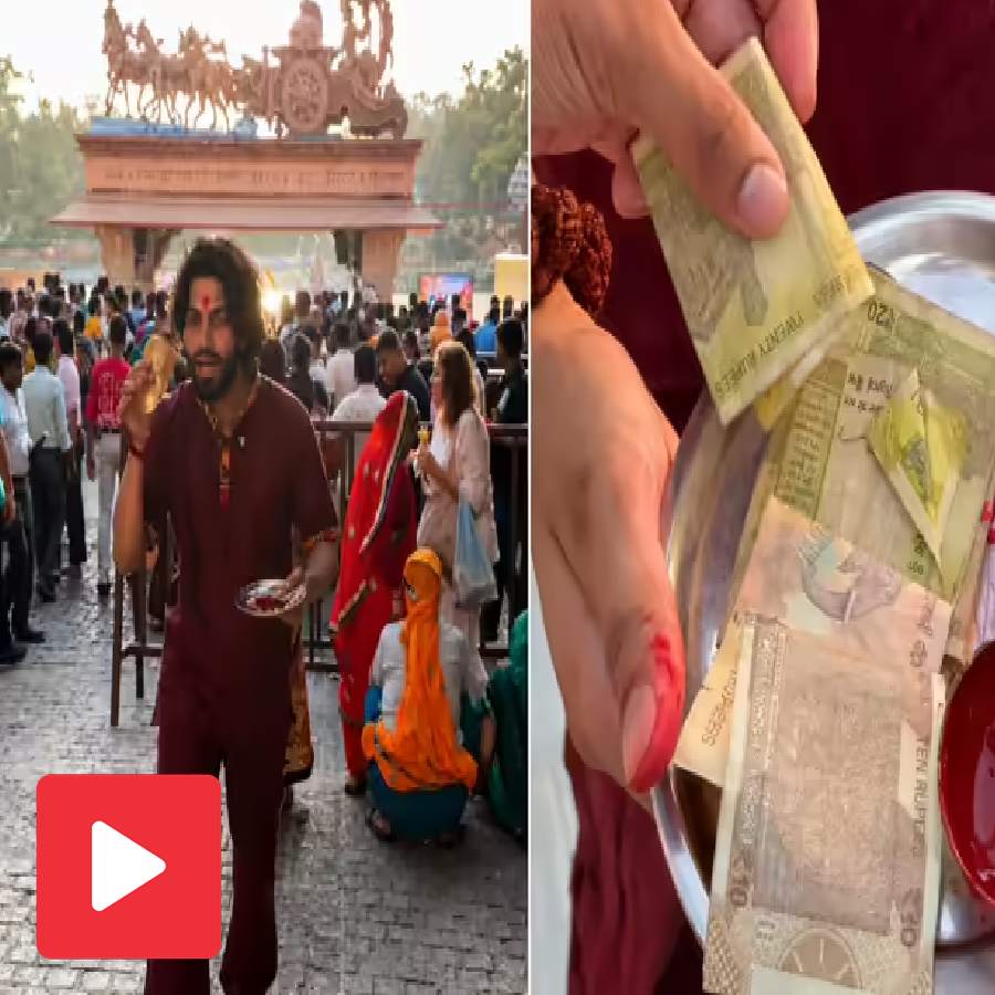 A video claims influencer ended up earning over Rs 2,000 in under three hours– by applying tilak to devotees goes viral dgtl