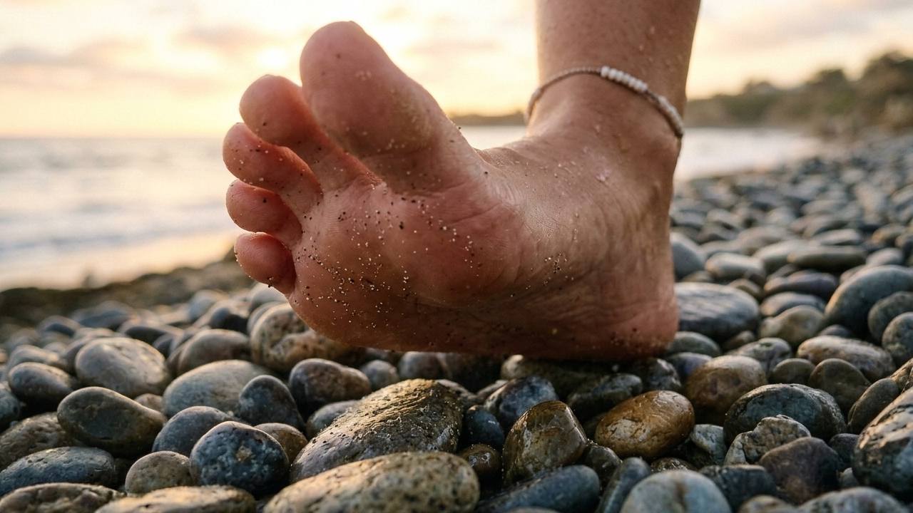 নুড়িপাথর ছুঁয়ে হাঁটার কী কী উপকারিতা?