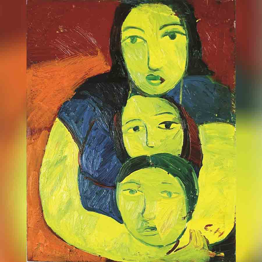 Review of an art exhibition held at Debovasha on the works of Chandana Hore