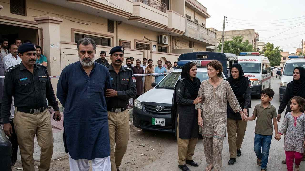 Pakistani man arrested for allegedly keeping his french wife and childrens locked inside for 10 years