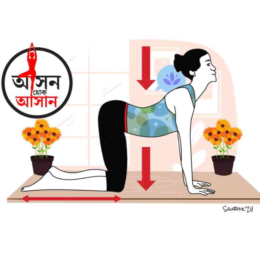 What are the health benefits of Marjarasana