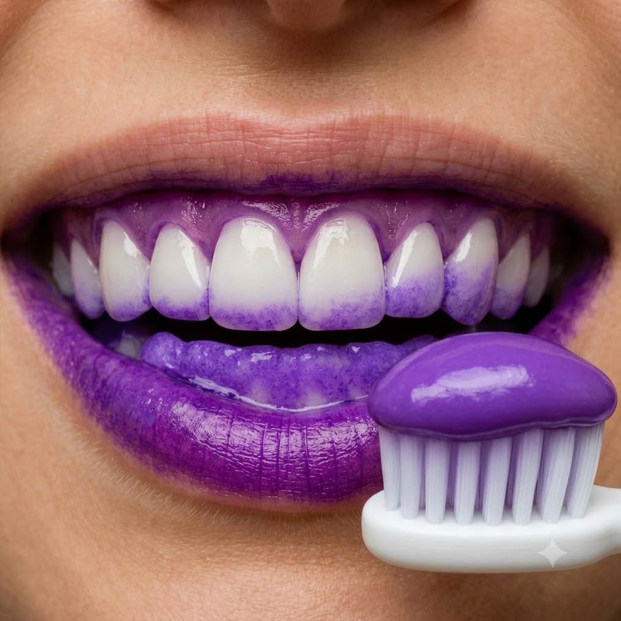 Why Experts Call Purple Toothpaste a Cosmetic Illusion