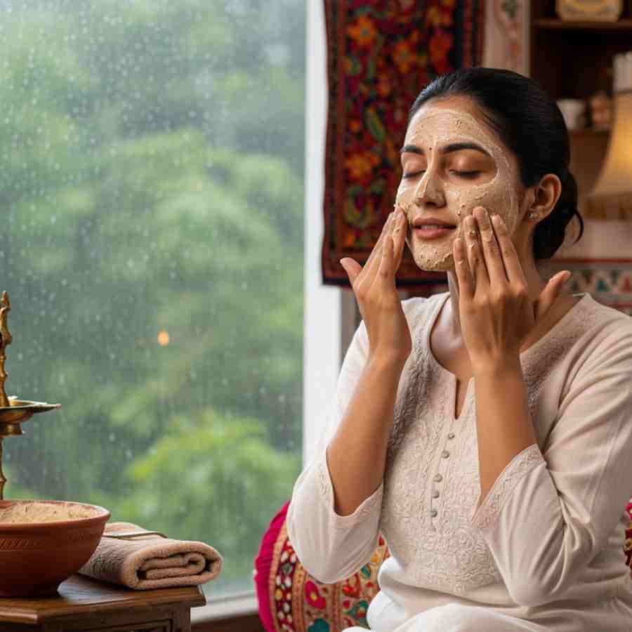 বৃষ্টির দিনে ত্বকের যত্ন নেওয়ার কিছু উপায়।