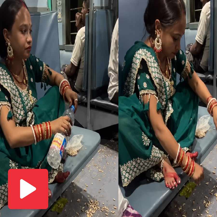 A video shows woman washes her hand inside rail coach and littering goes viral dgtl