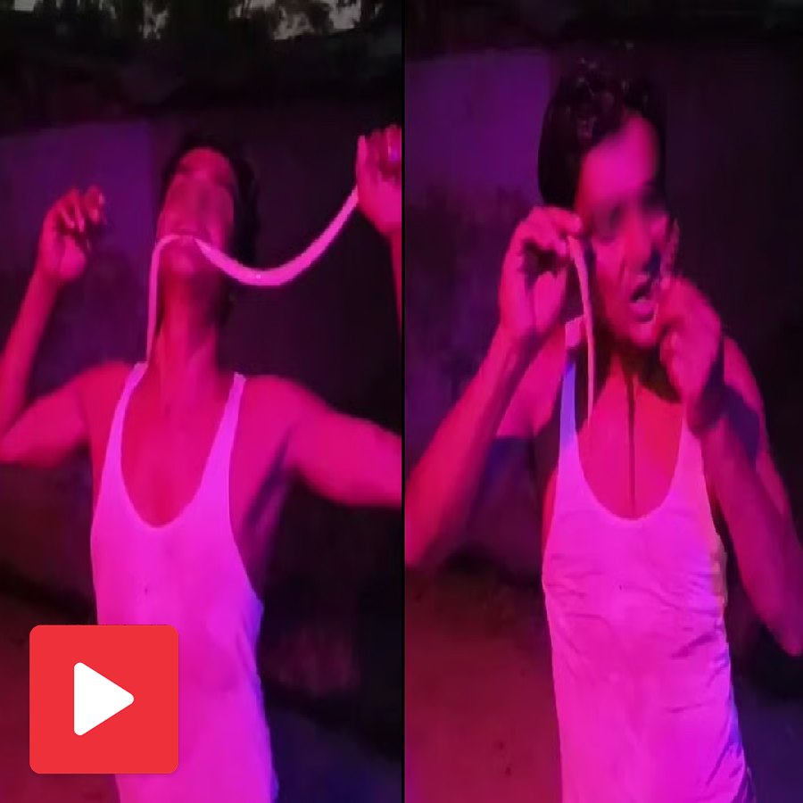 A video of UP man repeatedly putting a dead snake in his mouth admitted to hospital dgtl