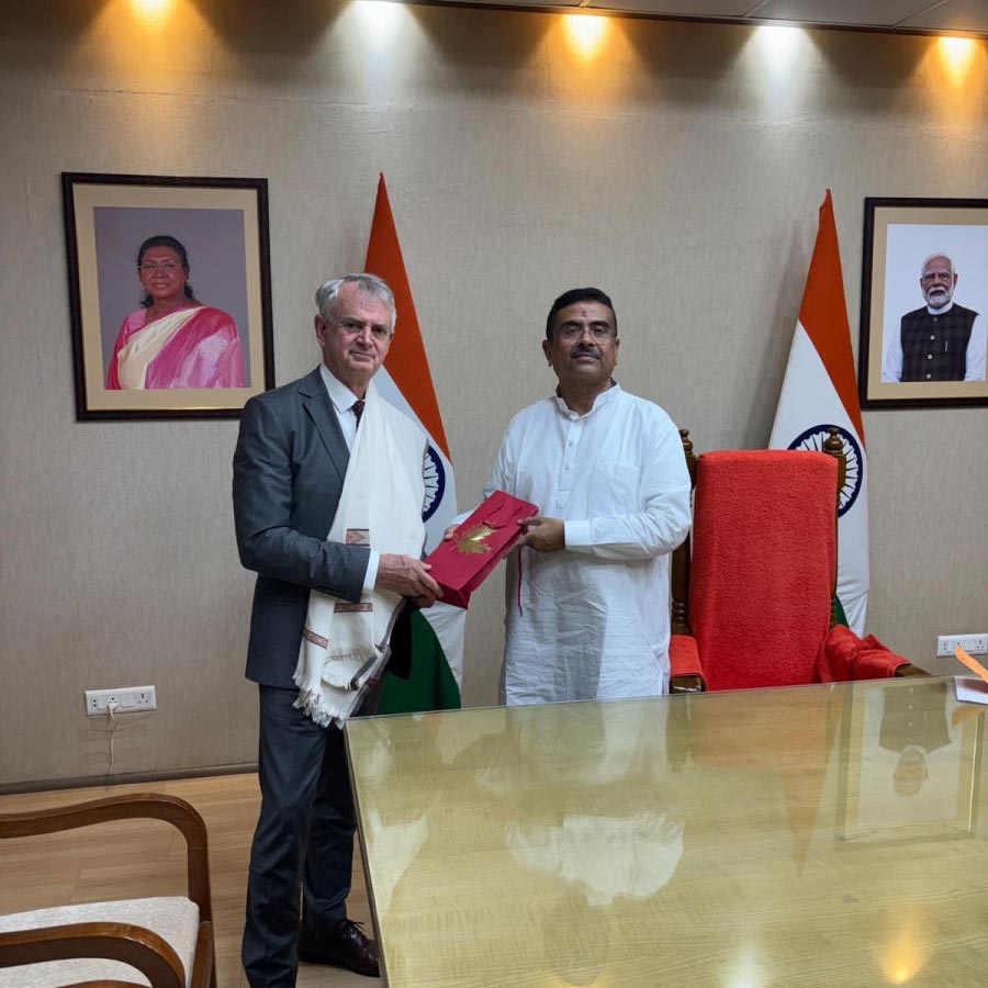 Canada’s High Commissioner to India Chris Cooter met with Chief Minister Suvendu Adhikari at Nabanna