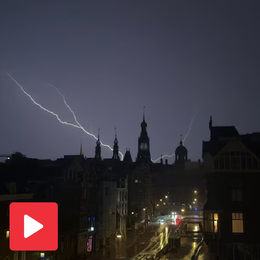 3 lakh lightning strikes in 24 hours in Netherlands