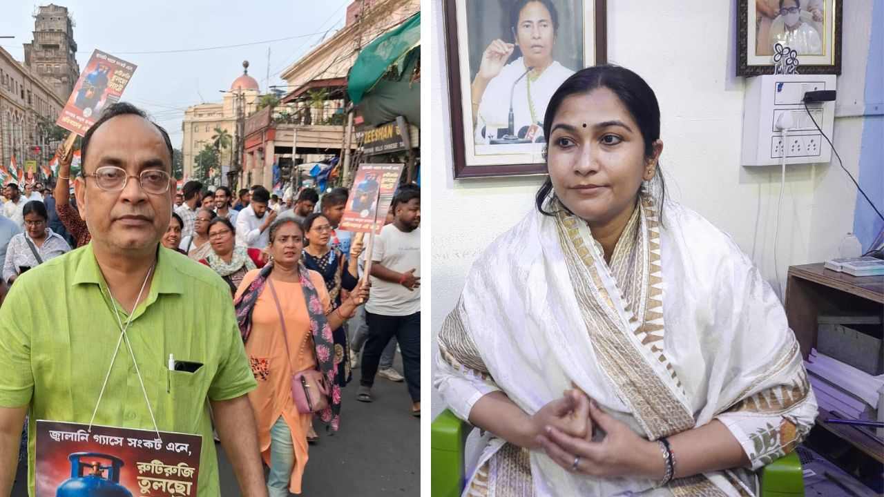 (বাঁ দিকে) শাকির আলি। অপরূপা পোদ্দার (ডান দিকে)।