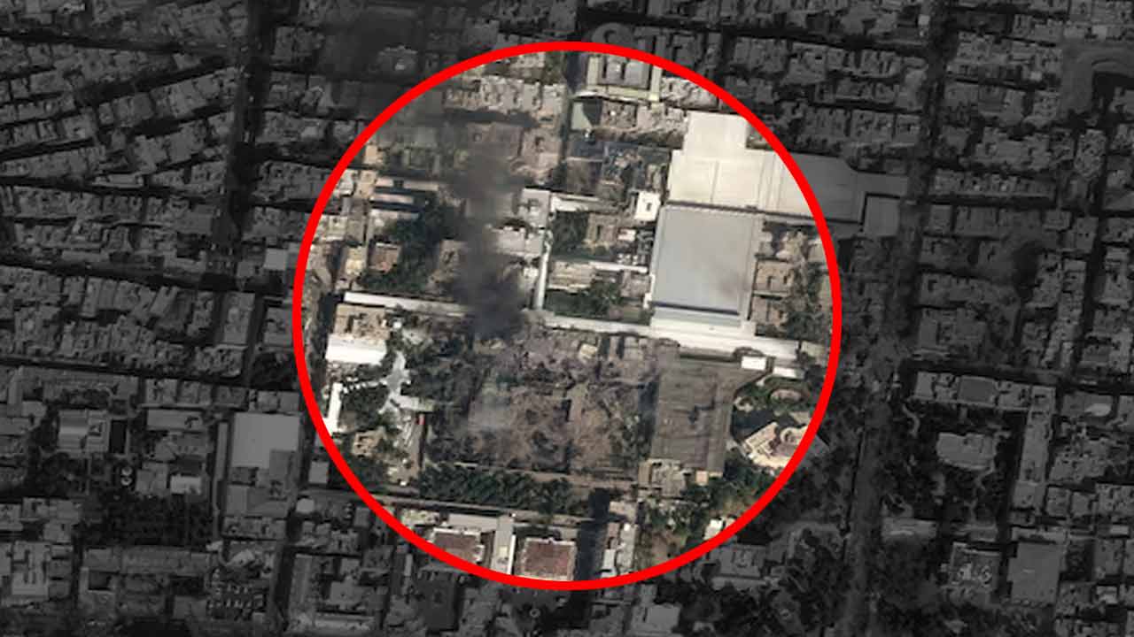 খামেনেইয়ের এই ঠিকানাতেই হামলা চালায় ইজ়রায়েল এবং আমেরিকা। ছবি: সংগৃহীত।