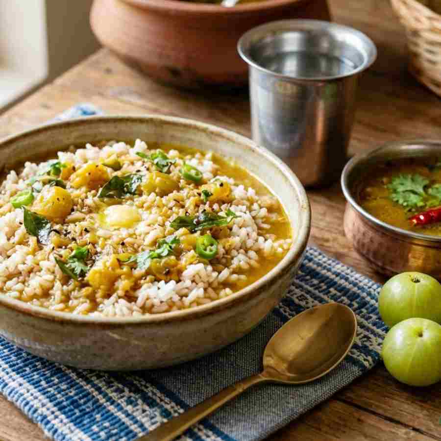 One pot amla rasam rice is healthy and perfect for Weight loss diet