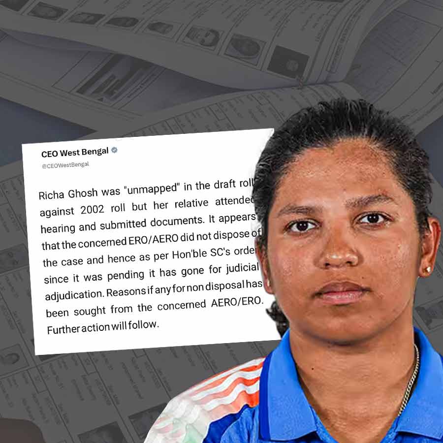 Richa Ghosh in Adjudiction List