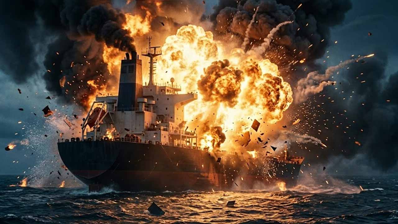 হরমুজ প্রণালীতে দু’টি পণ্যবাহী জাহাজের উপর হামলা ইরানের!