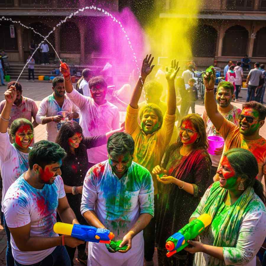 রং উঠবে নিমেষেই।