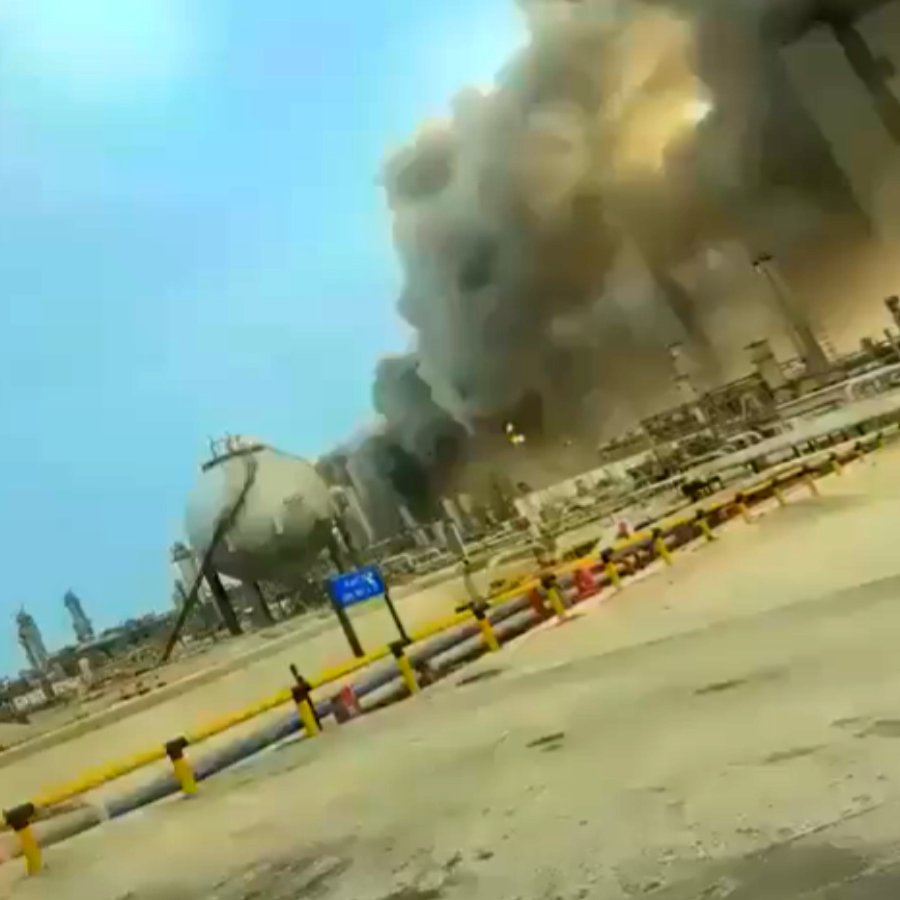 Drones intercepted in Saudi Arabia Aramco oil refinery in Ras Tanura dgtl