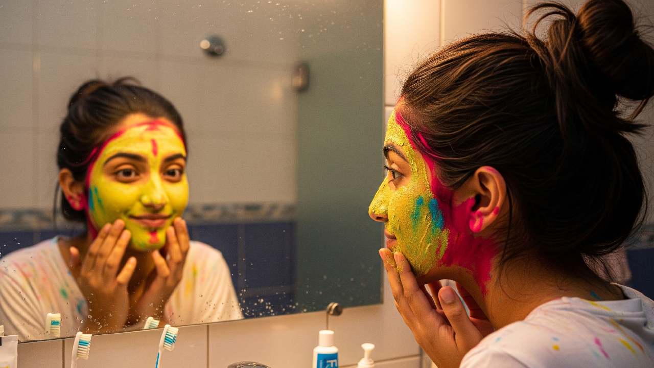 মুখ থেকে রং উঠবে ঘরোয়া প্যাকেই।