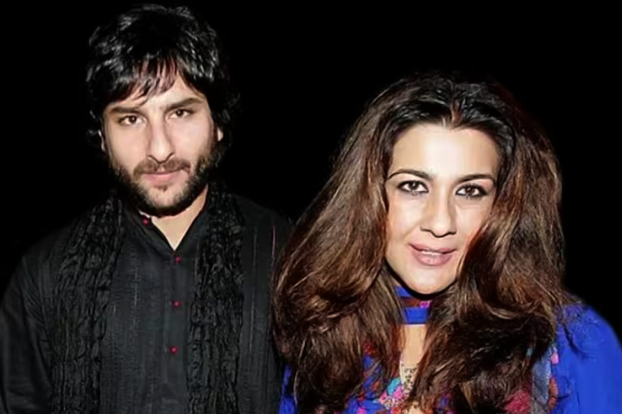 Saif Ali Khan with Amrita Singh