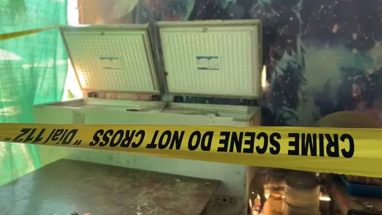 এই ফ্রিজারের ভিতর থেকেই উদ্ধার হয় দেহ। ছবি: সংগৃহীত।