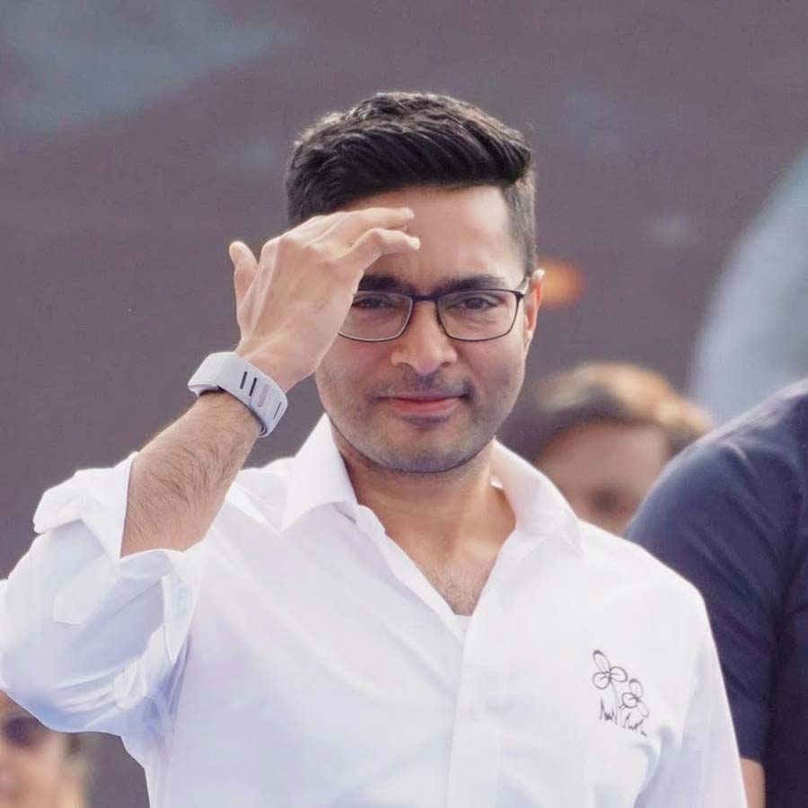 Why is Abhishek Banerjee using words related to the left eco-system in his speech