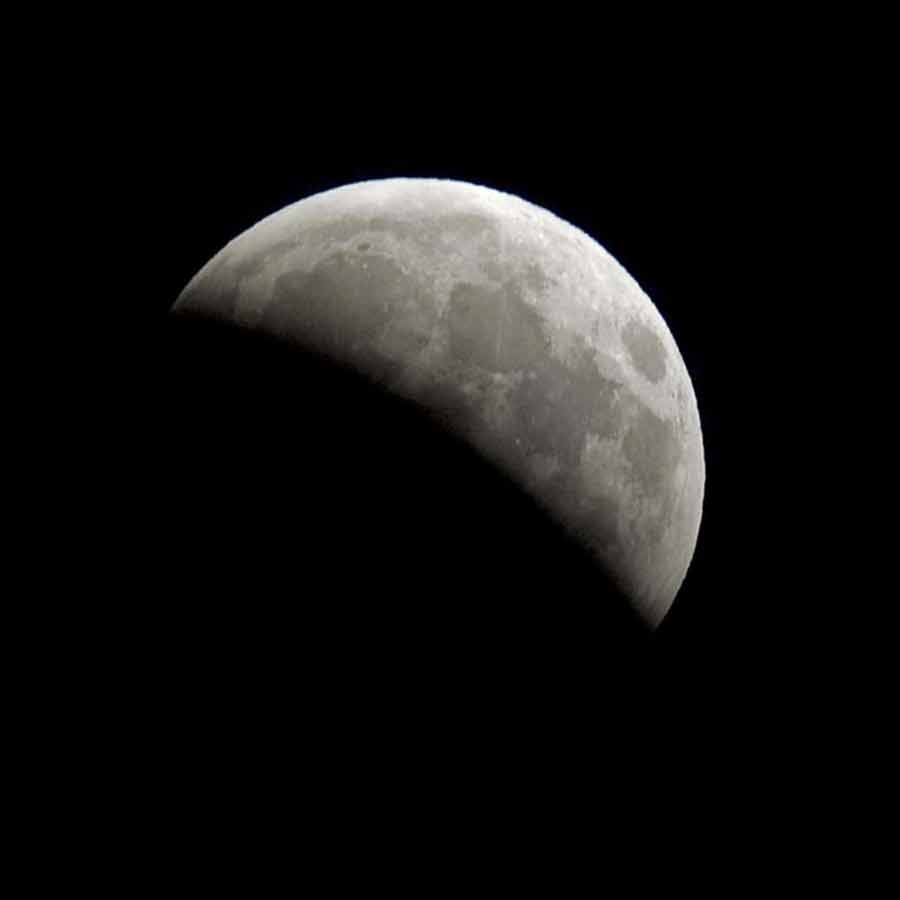 ভারতে খণ্ডগ্রাস গ্রহণের চিত্র। 